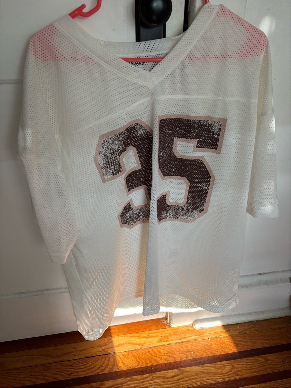 White Mesh Football Jersey